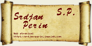 Srđan Perin vizit kartica